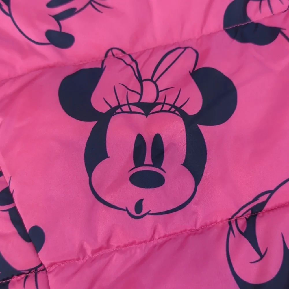 Gap, Disney, pink Minnie mouse puffer jacket. Size 12-18 months